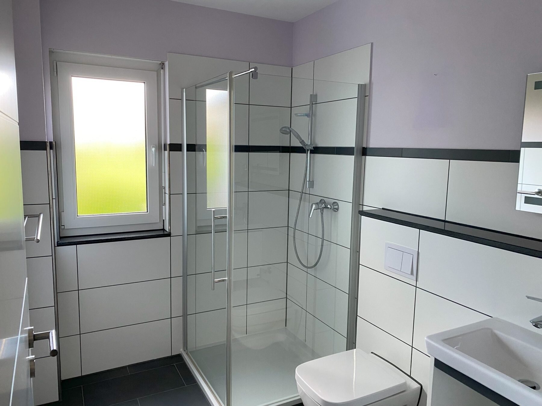 Bad im OG - bodengleiche Dusche